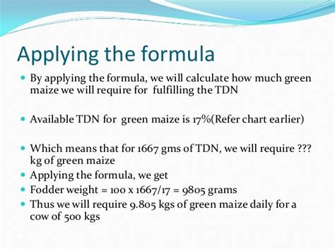 tdn calculation formula.
